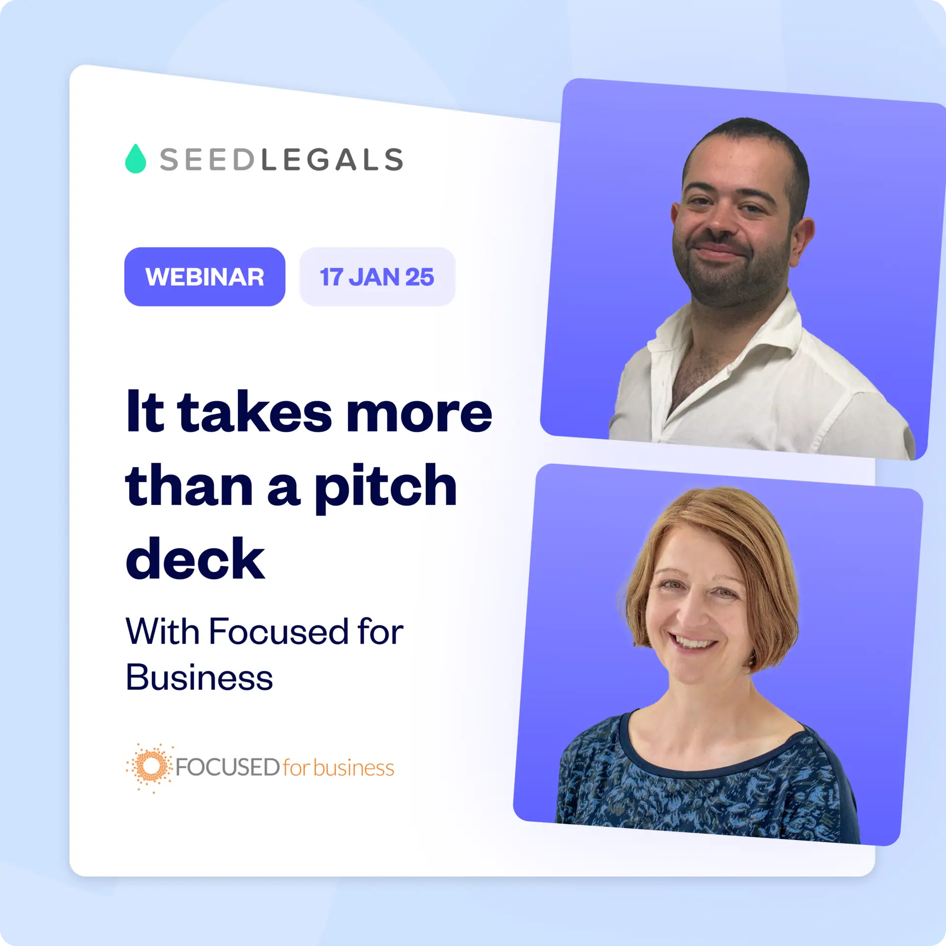 Webinar: It takes more than a Pitch Deck