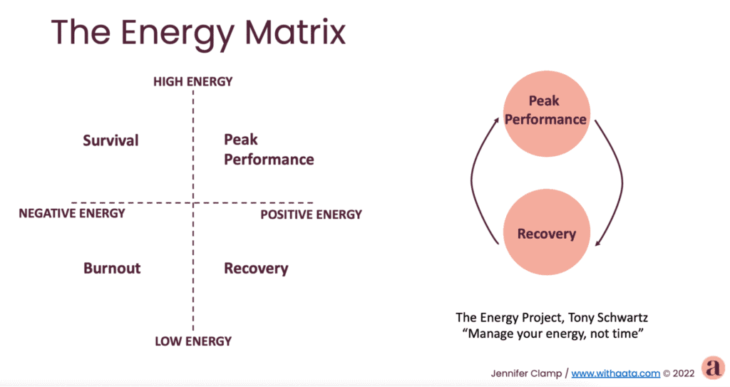 Resilience training The Energy Matrix